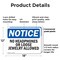 Signmission No Headphones Or Loose Jewelry Allowed, 18 in W x Rectangle, Plastic OS-2PACK-NS-P-1218-L-14651 - alternate 6